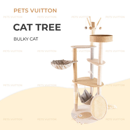 Cat Tree Bulky Cat Four Layers with Sisal Boards